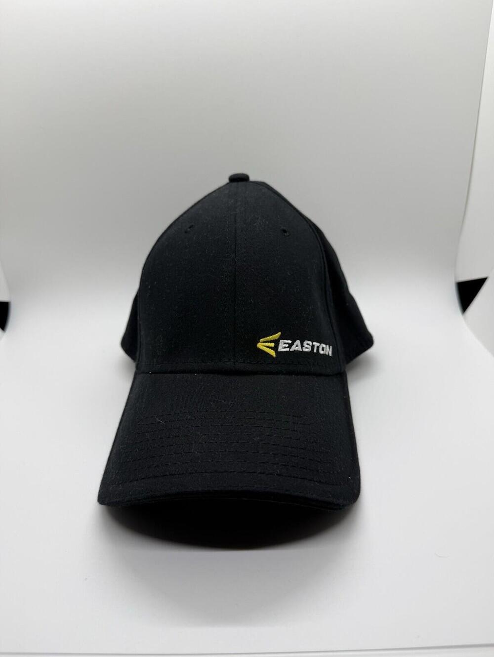 Easton Men’s Fitted Hat-S/M/6 5/8-7 1/8—Black/Logo/Baseball/Softball
